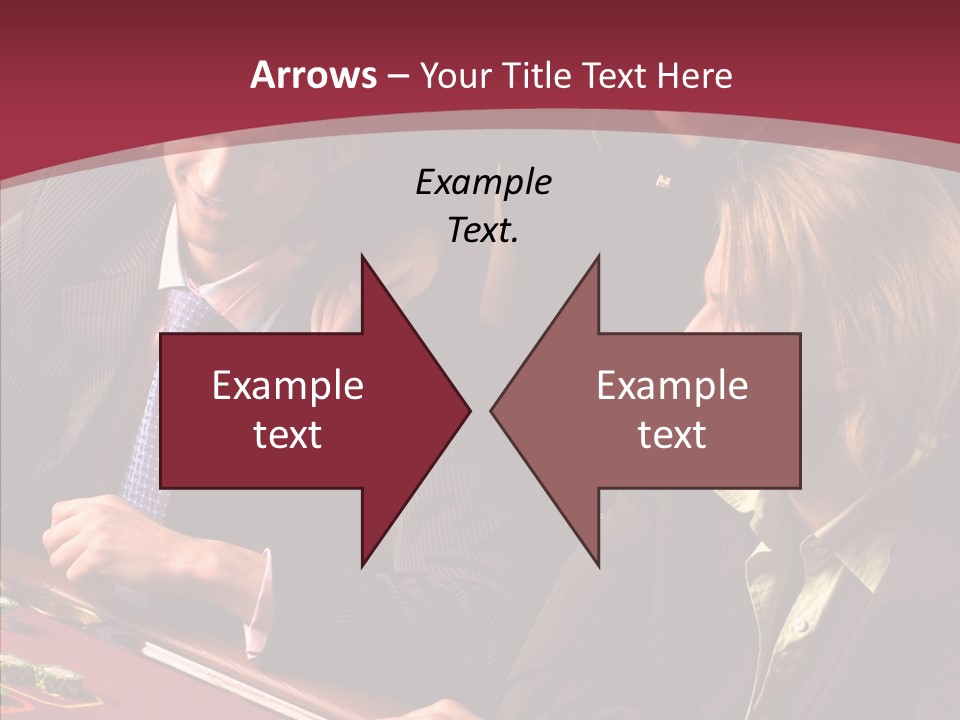 Night Women Croupiers PowerPoint Template