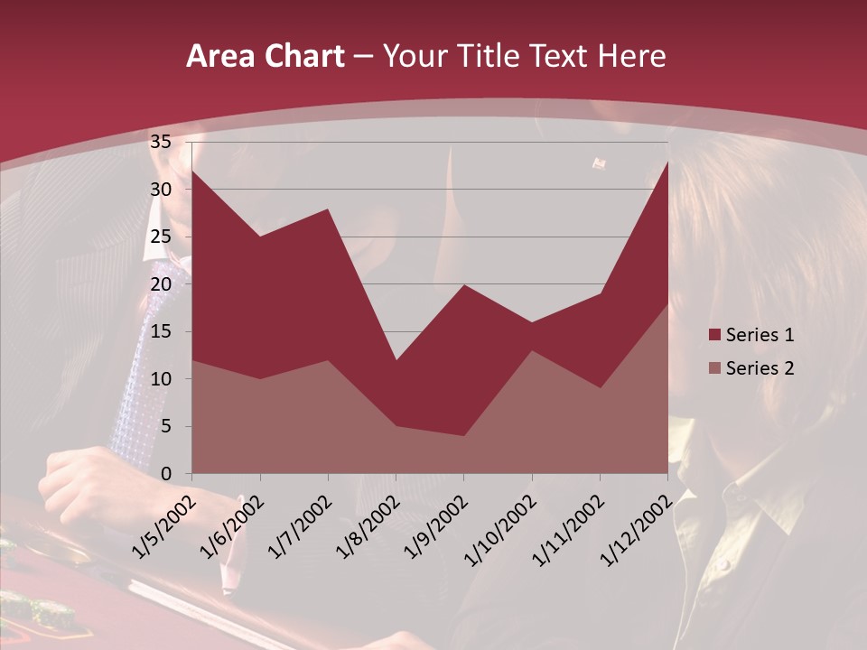 Night Women Croupiers PowerPoint Template