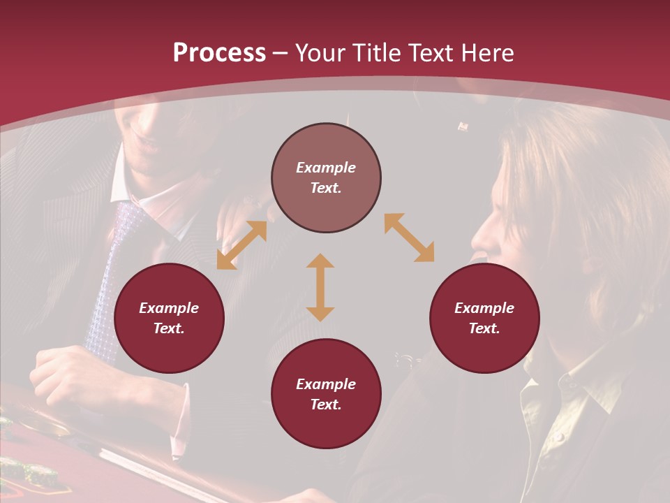 Night Women Croupiers PowerPoint Template