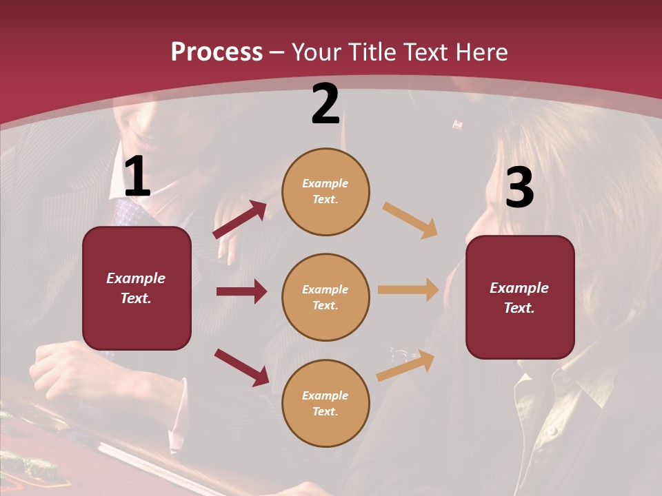 Night Women Croupiers PowerPoint Template