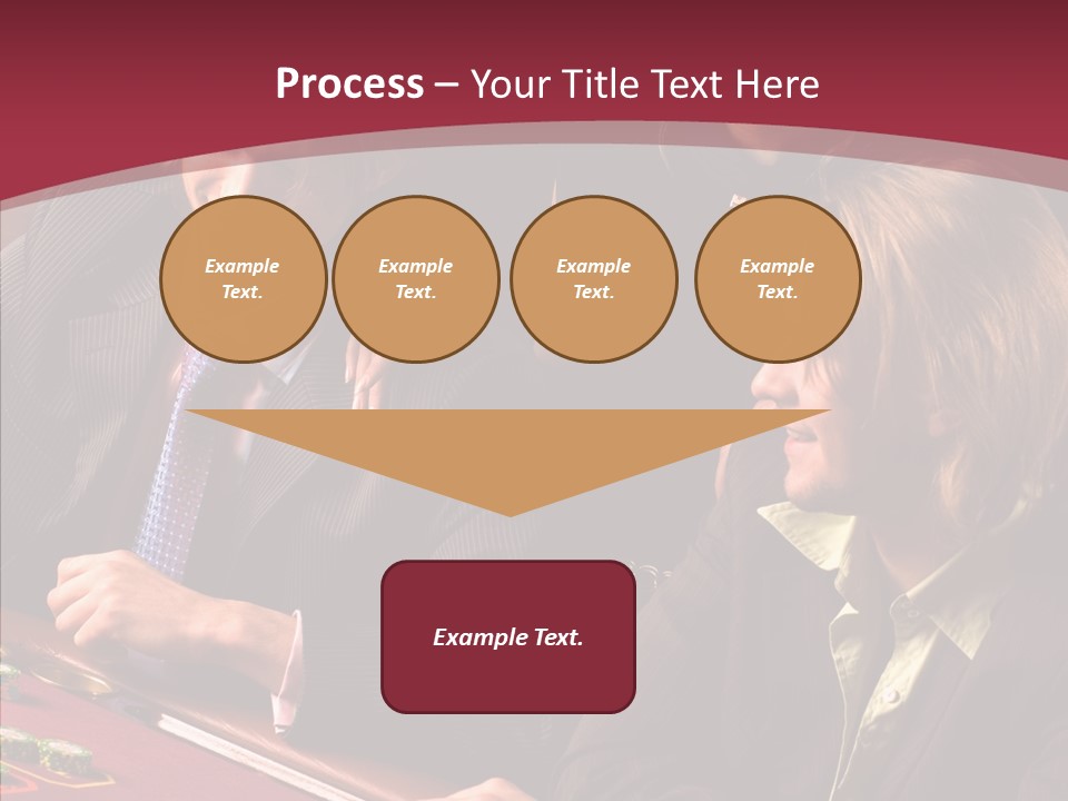 Night Women Croupiers PowerPoint Template