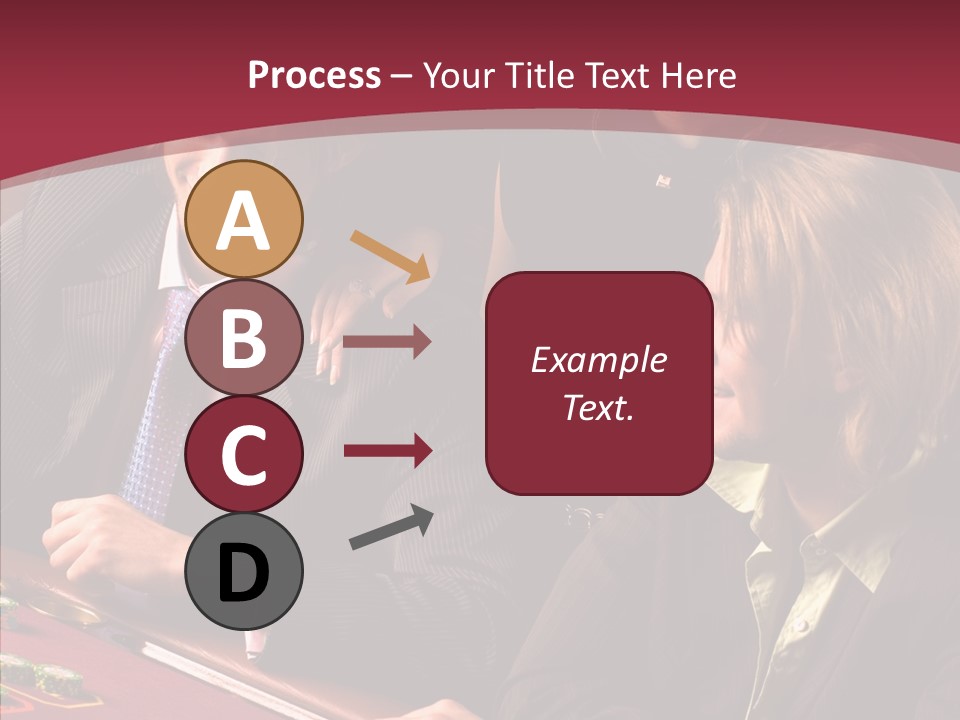 Night Women Croupiers PowerPoint Template