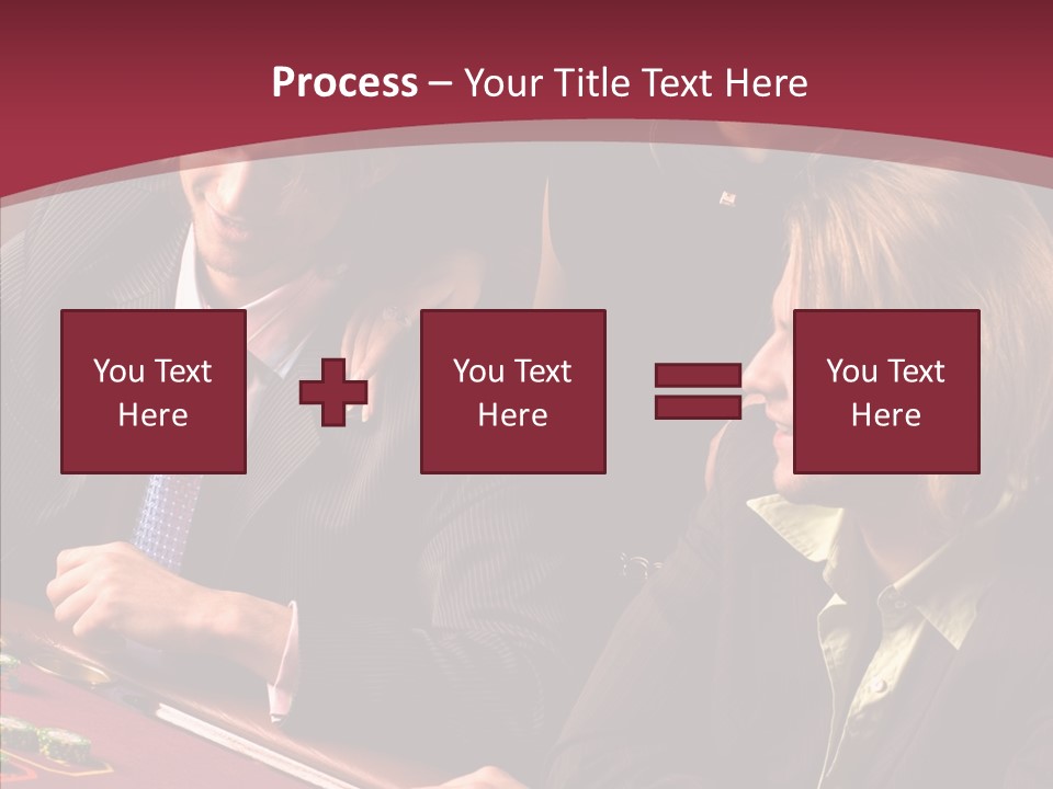 Night Women Croupiers PowerPoint Template