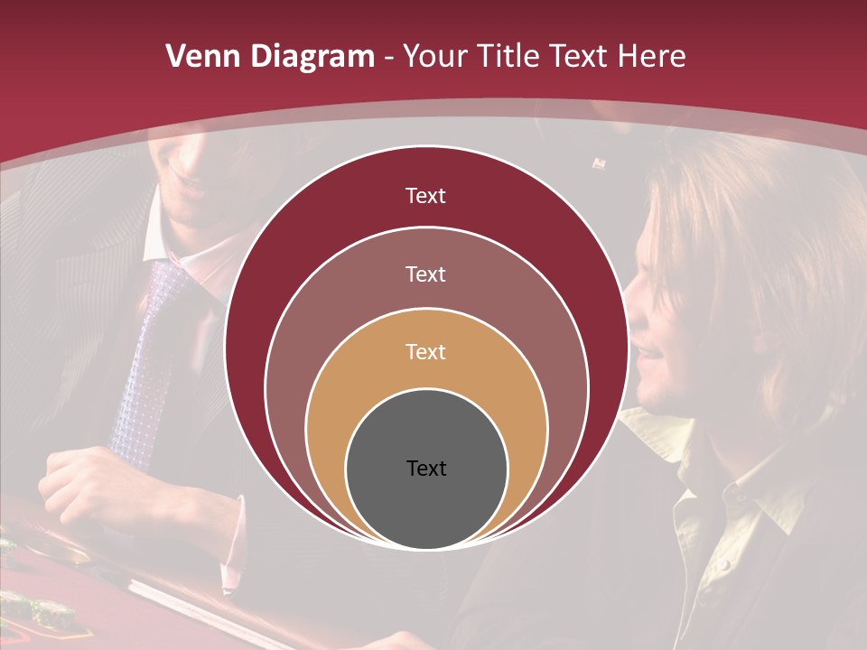 Night Women Croupiers PowerPoint Template