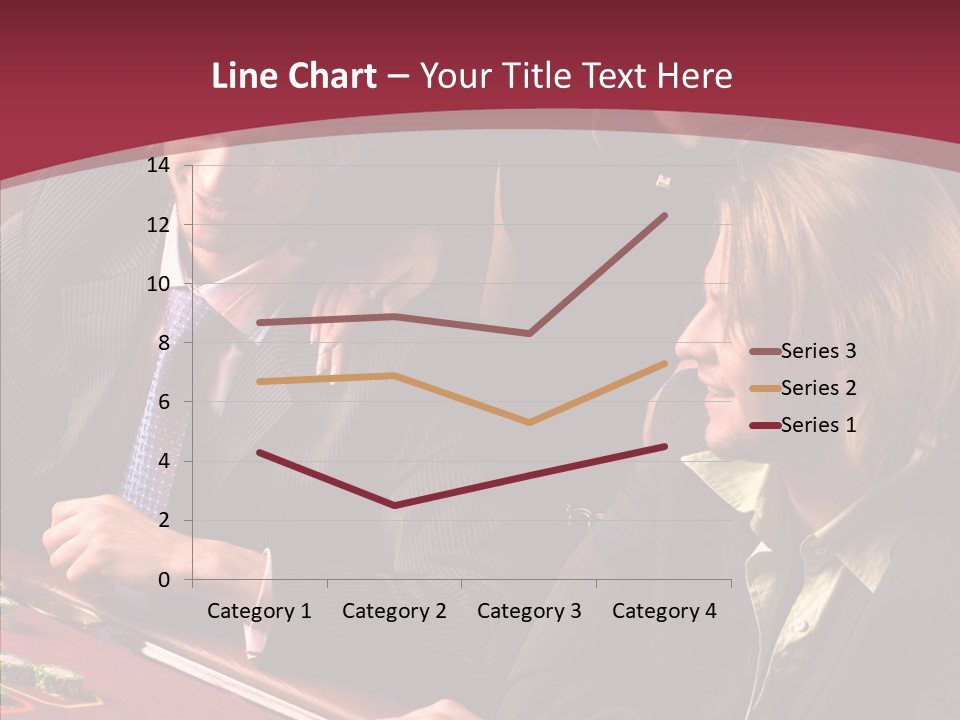 Night Women Croupiers PowerPoint Template