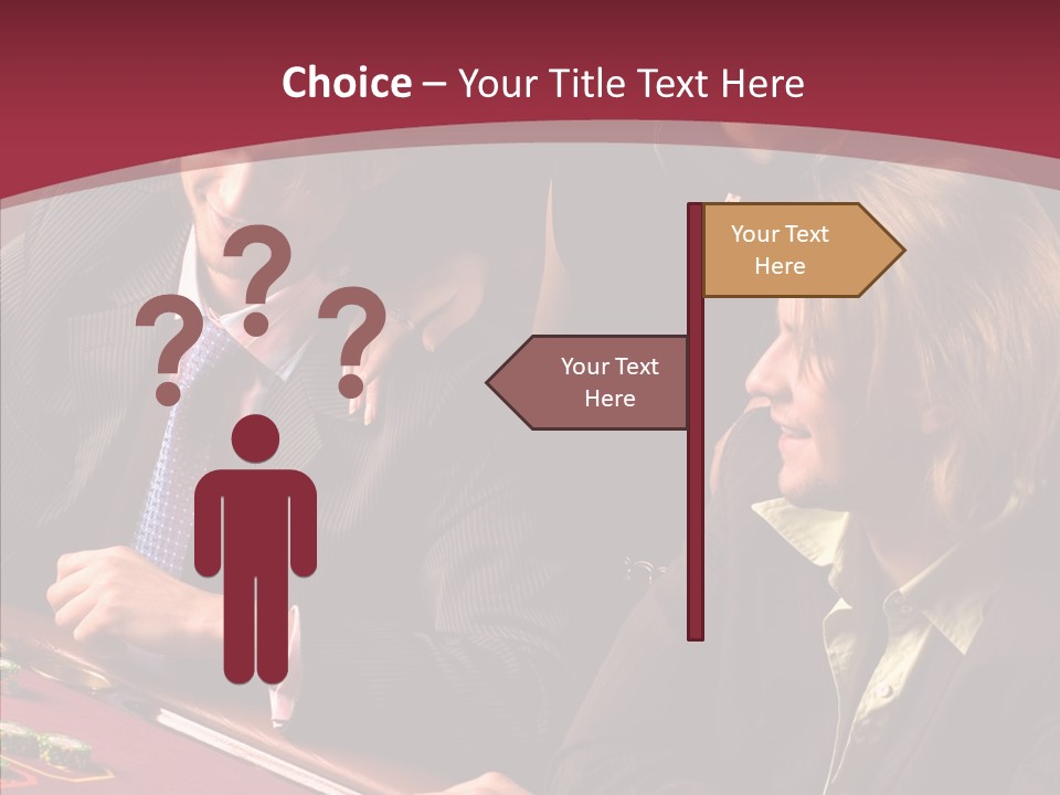 Night Women Croupiers PowerPoint Template