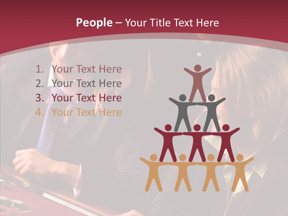 Night Women Croupiers PowerPoint Template