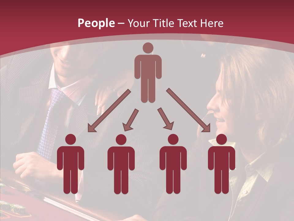 Night Women Croupiers PowerPoint Template