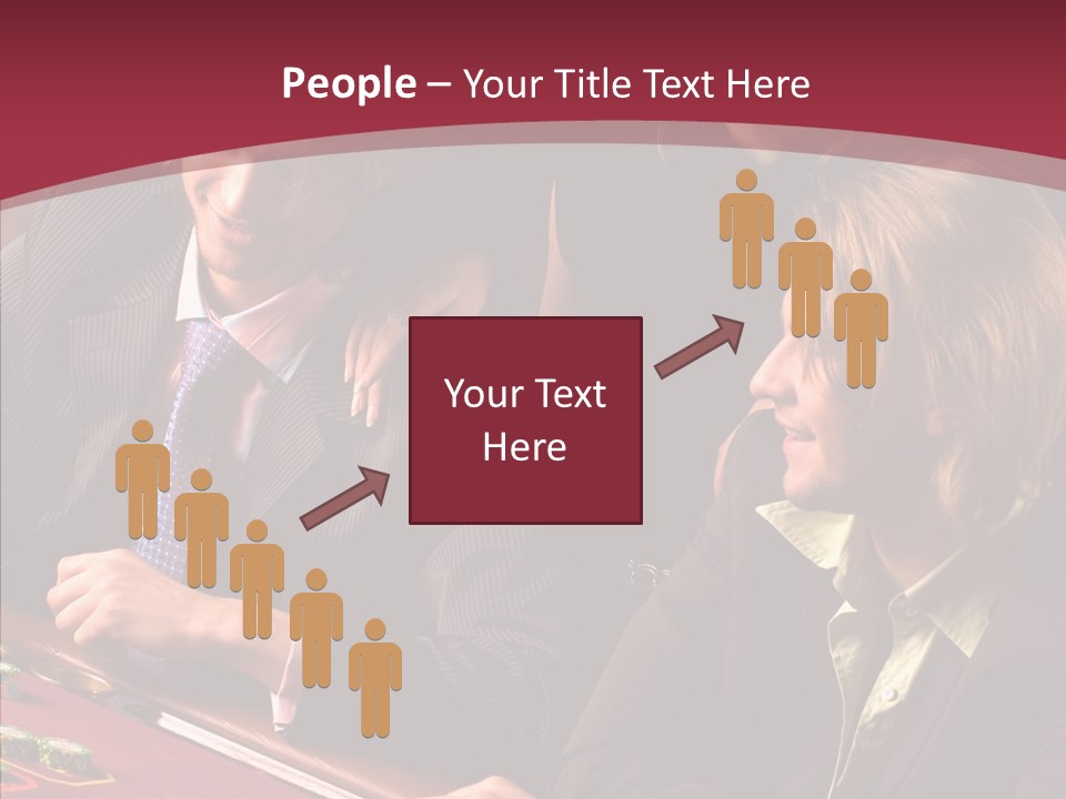 Night Women Croupiers PowerPoint Template