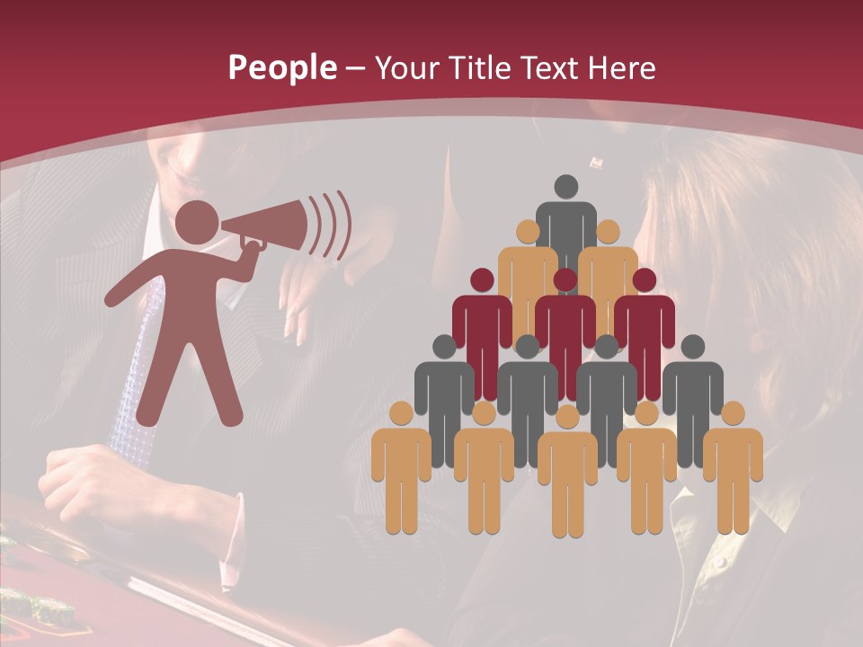 Night Women Croupiers PowerPoint Template