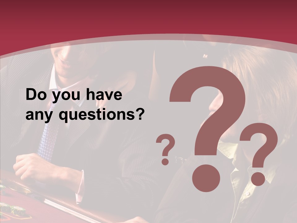 Night Women Croupiers PowerPoint Template