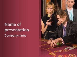 Poker Smiling Friends PowerPoint Template
