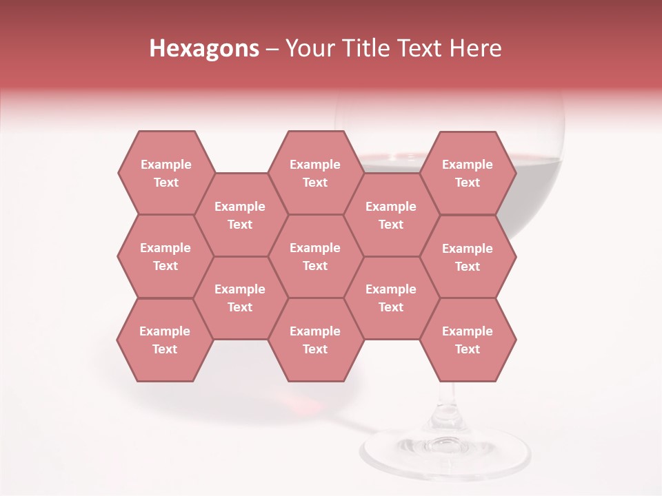 Red Wineglass Romance PowerPoint Template