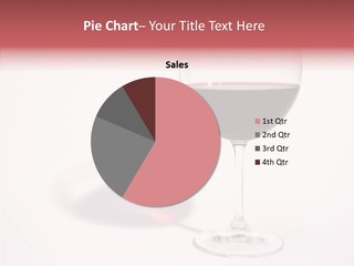 Red Wineglass Romance PowerPoint Template