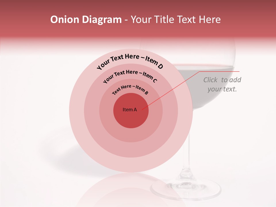 Red Wineglass Romance PowerPoint Template