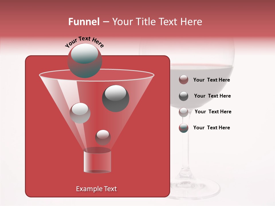 Red Wineglass Romance PowerPoint Template