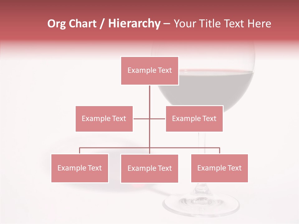 Red Wineglass Romance PowerPoint Template