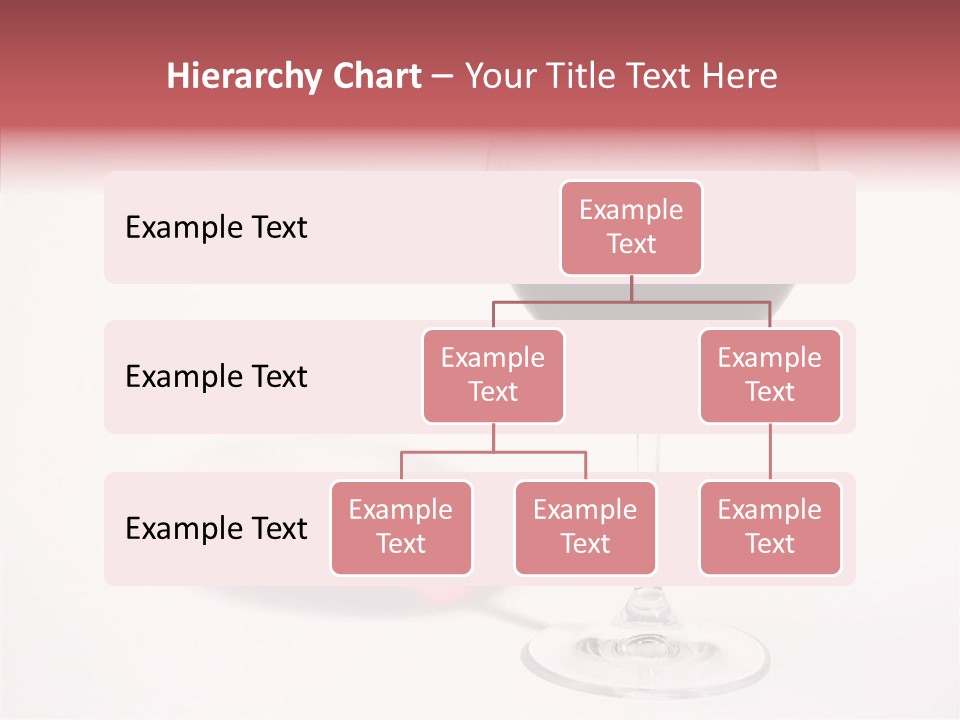 Red Wineglass Romance PowerPoint Template