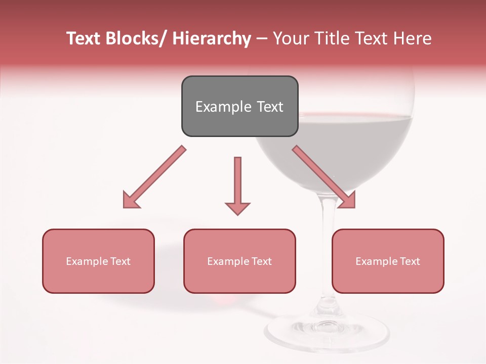 Red Wineglass Romance PowerPoint Template