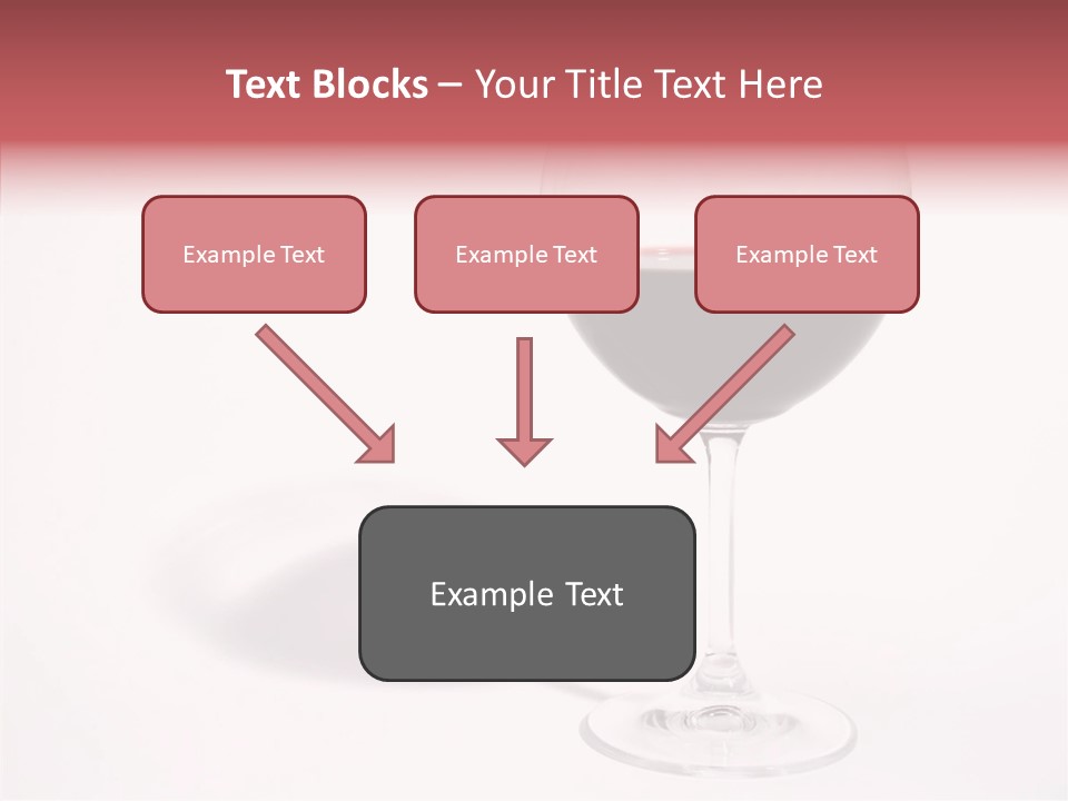 Red Wineglass Romance PowerPoint Template