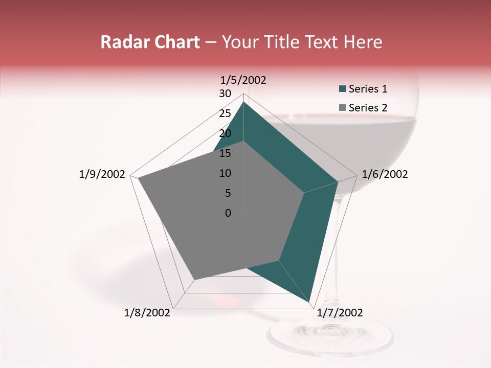 Red Wineglass Romance PowerPoint Template