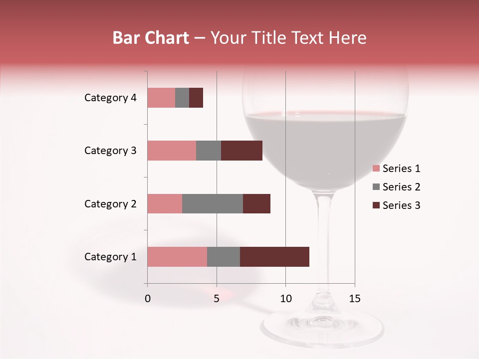 Red Wineglass Romance PowerPoint Template