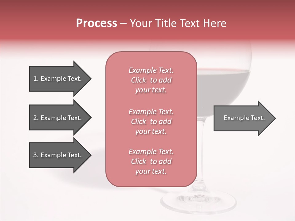 Red Wineglass Romance PowerPoint Template