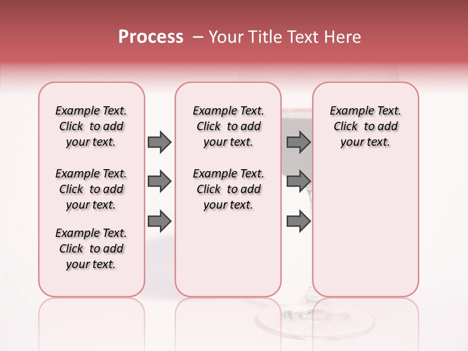 Red Wineglass Romance PowerPoint Template