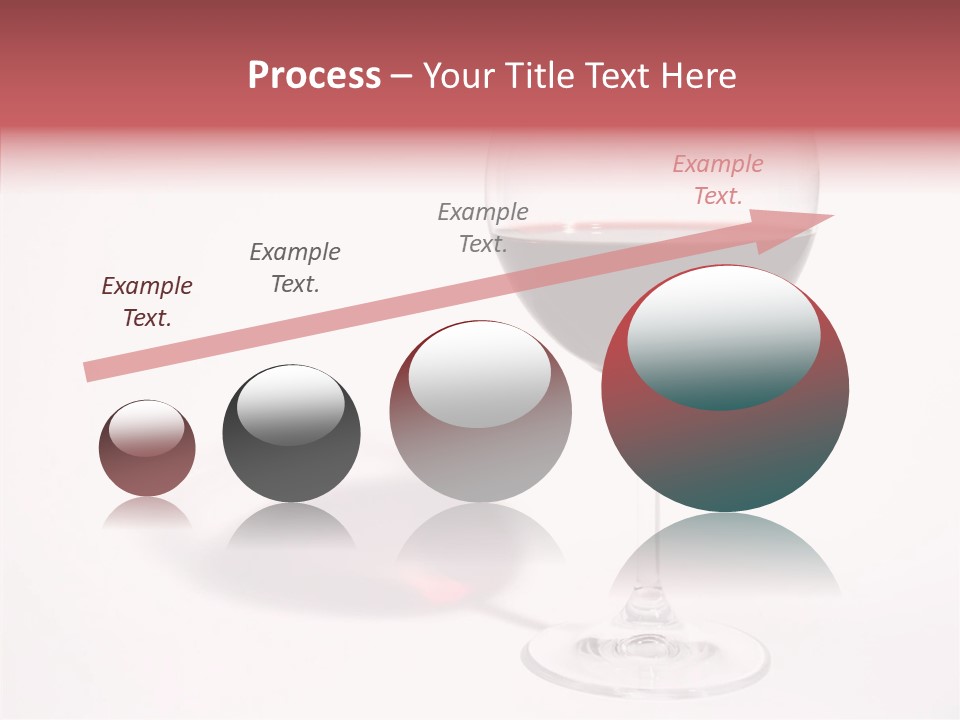 Red Wineglass Romance PowerPoint Template