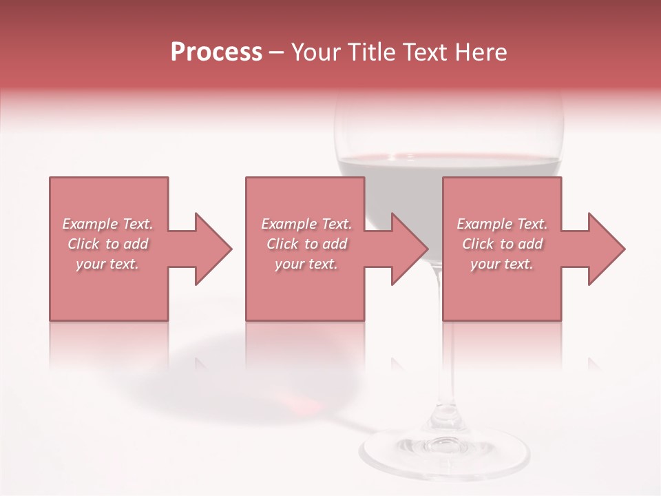 Red Wineglass Romance PowerPoint Template