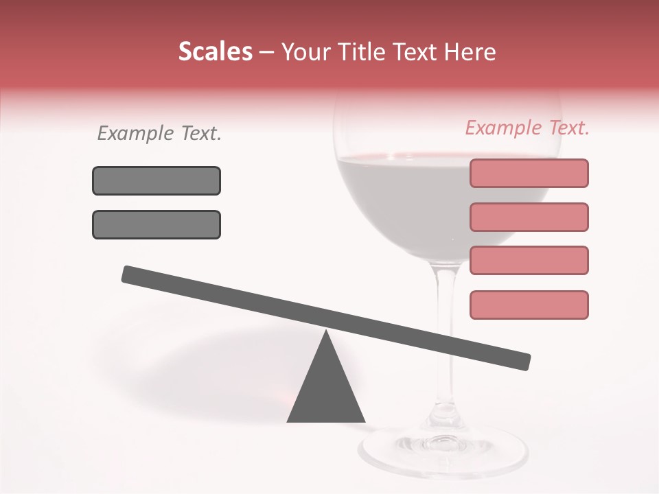 Red Wineglass Romance PowerPoint Template