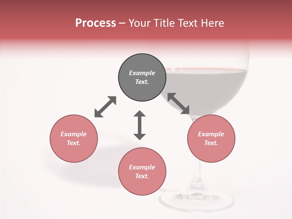 Red Wineglass Romance PowerPoint Template