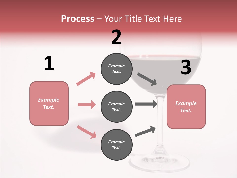 Red Wineglass Romance PowerPoint Template