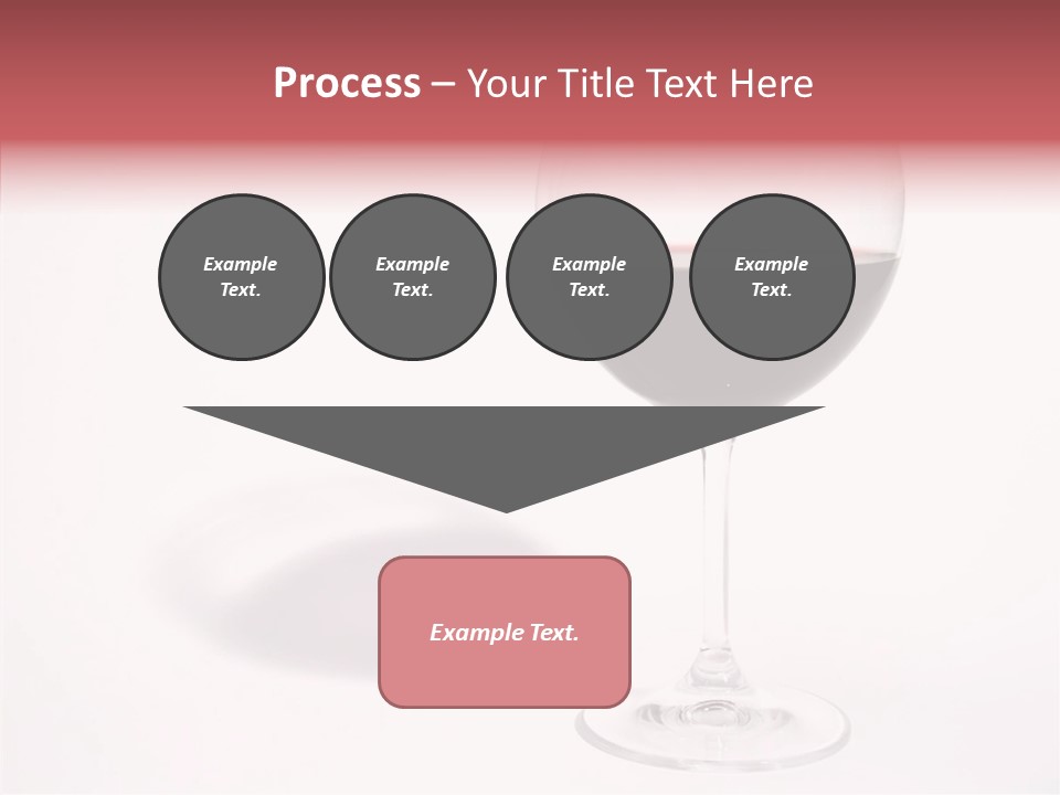 Red Wineglass Romance PowerPoint Template