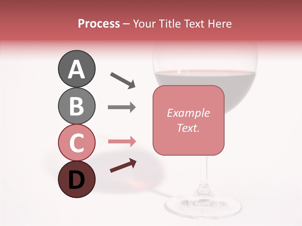 Red Wineglass Romance PowerPoint Template