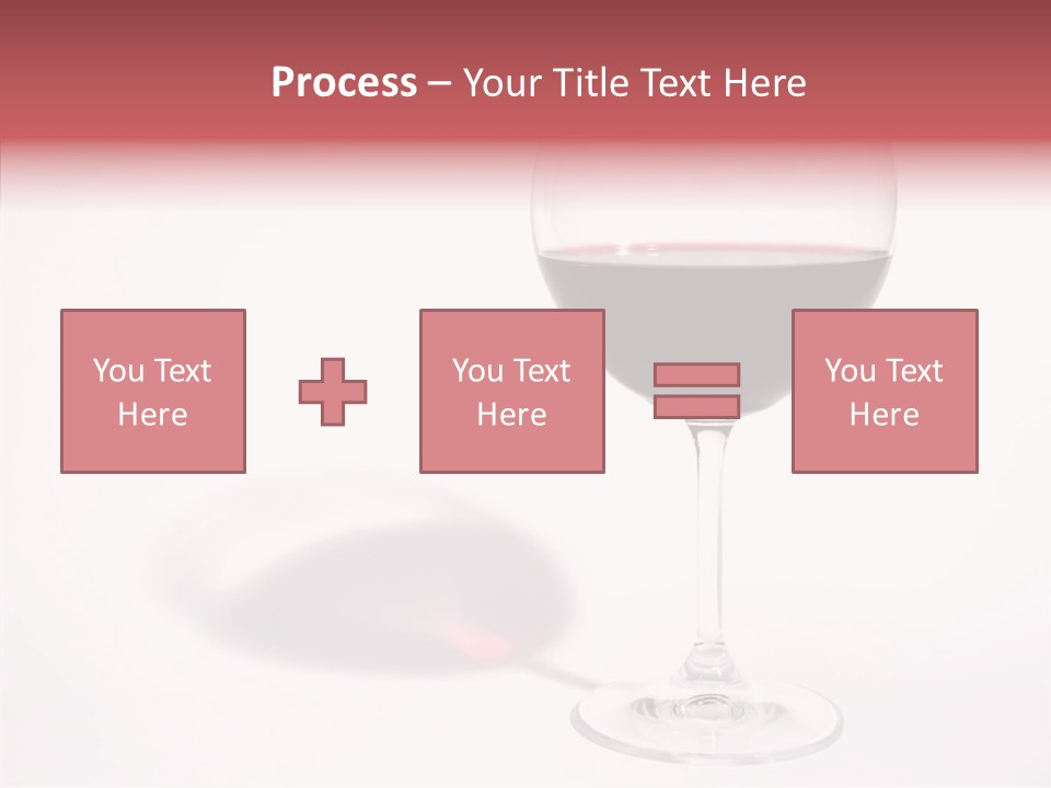 Red Wineglass Romance PowerPoint Template