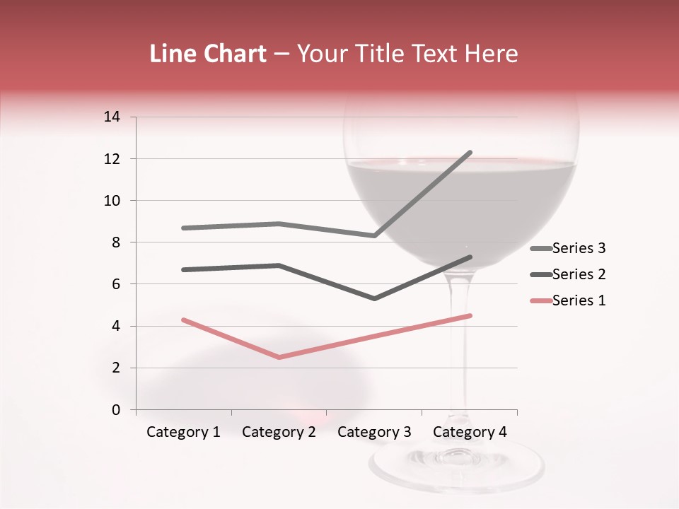 Red Wineglass Romance PowerPoint Template