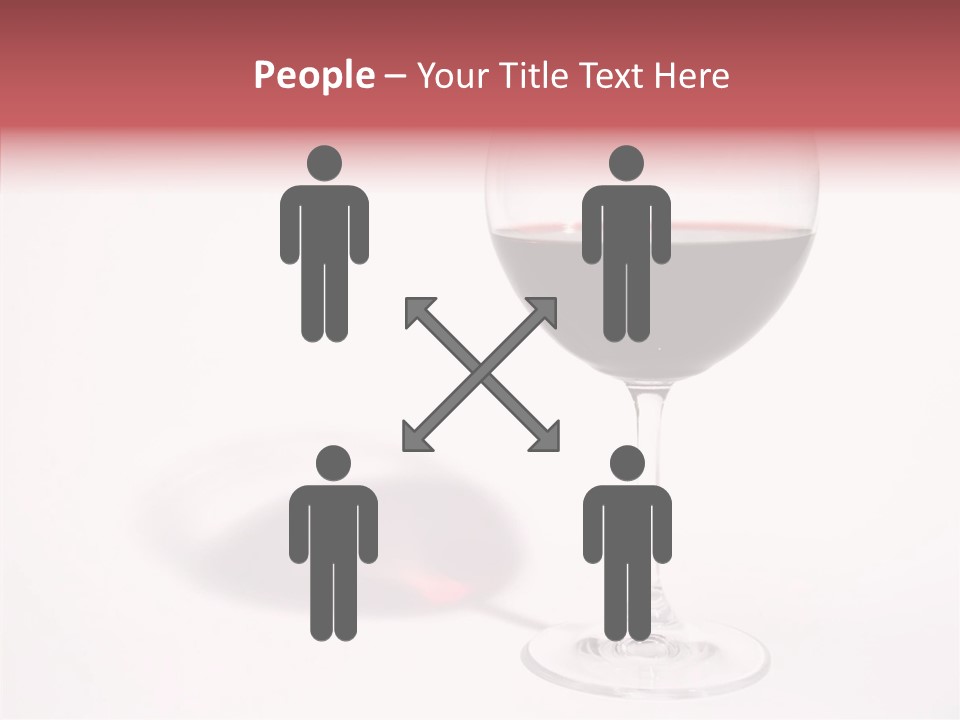 Red Wineglass Romance PowerPoint Template