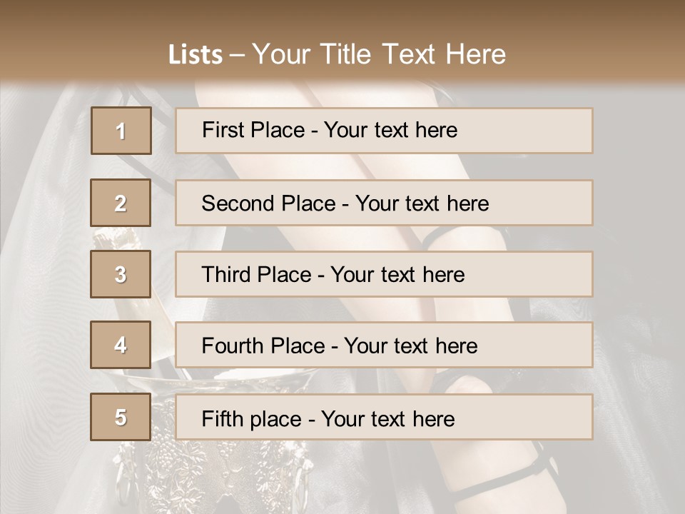 Lifestyles Celebration Skirt PowerPoint Template