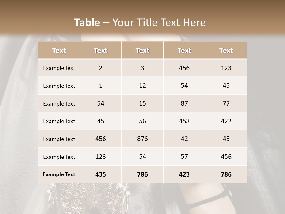 Lifestyles Celebration Skirt PowerPoint Template