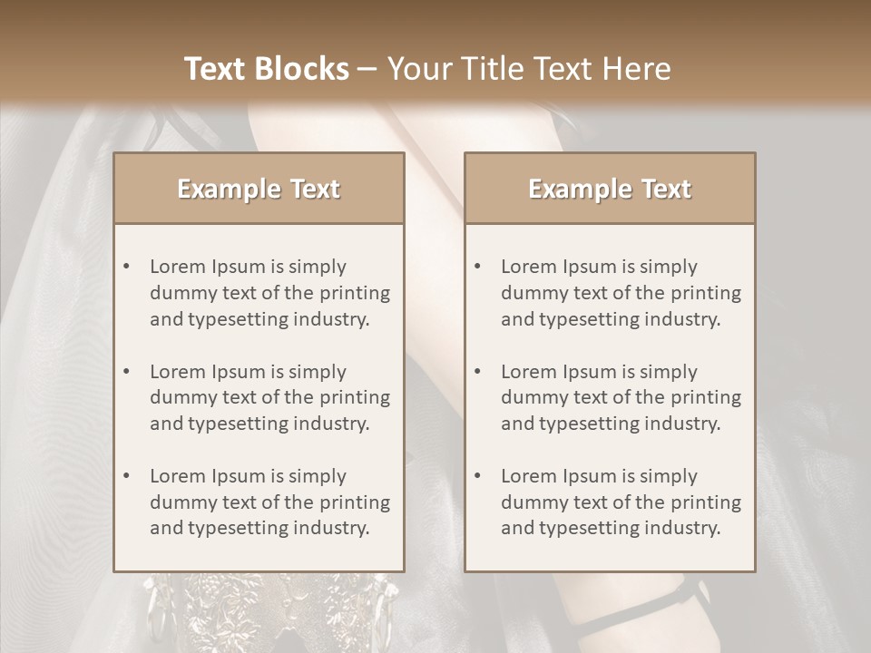 Lifestyles Celebration Skirt PowerPoint Template