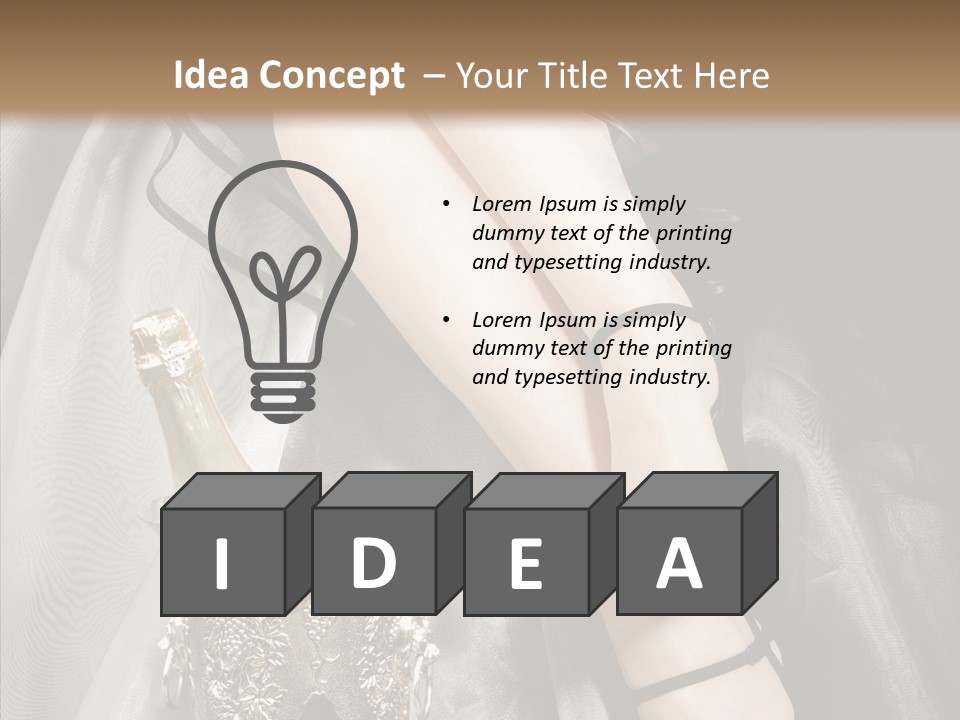 Lifestyles Celebration Skirt PowerPoint Template