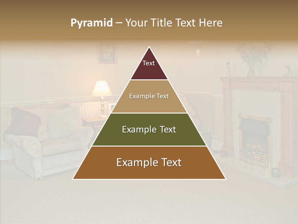 Warmth Furniture Fireplace PowerPoint Template