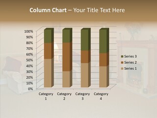 Warmth Furniture Fireplace PowerPoint Template