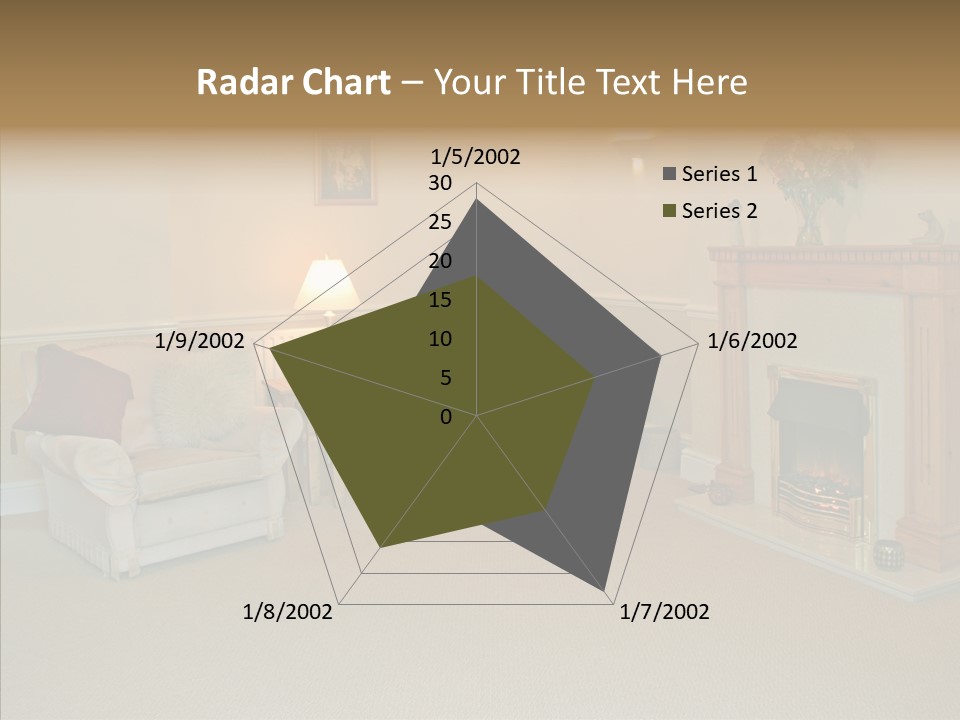 Warmth Furniture Fireplace PowerPoint Template