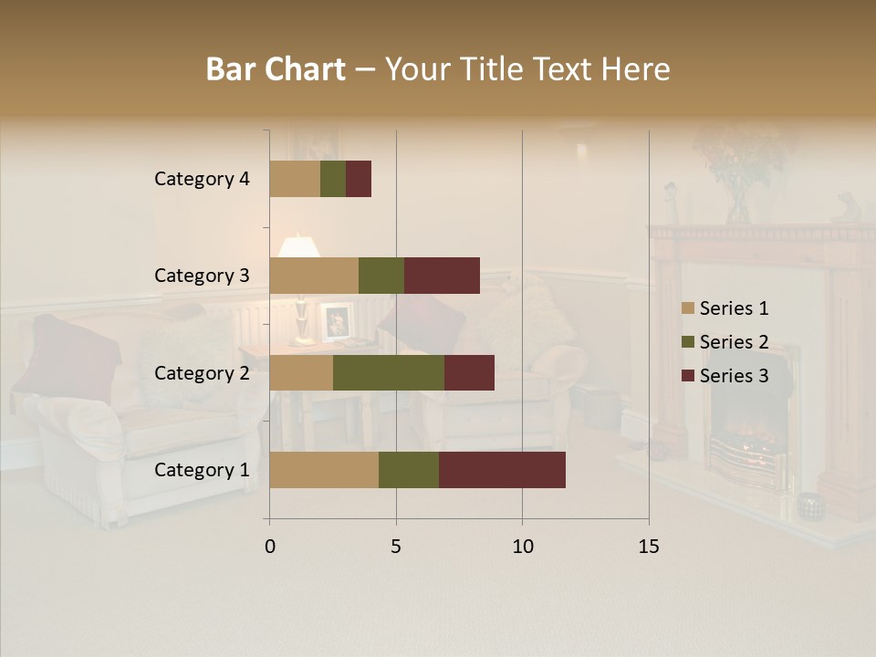 Warmth Furniture Fireplace PowerPoint Template