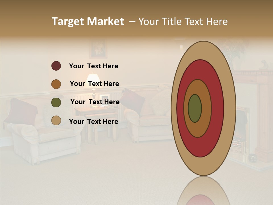 Warmth Furniture Fireplace PowerPoint Template