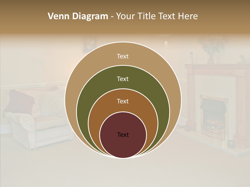Warmth Furniture Fireplace PowerPoint Template