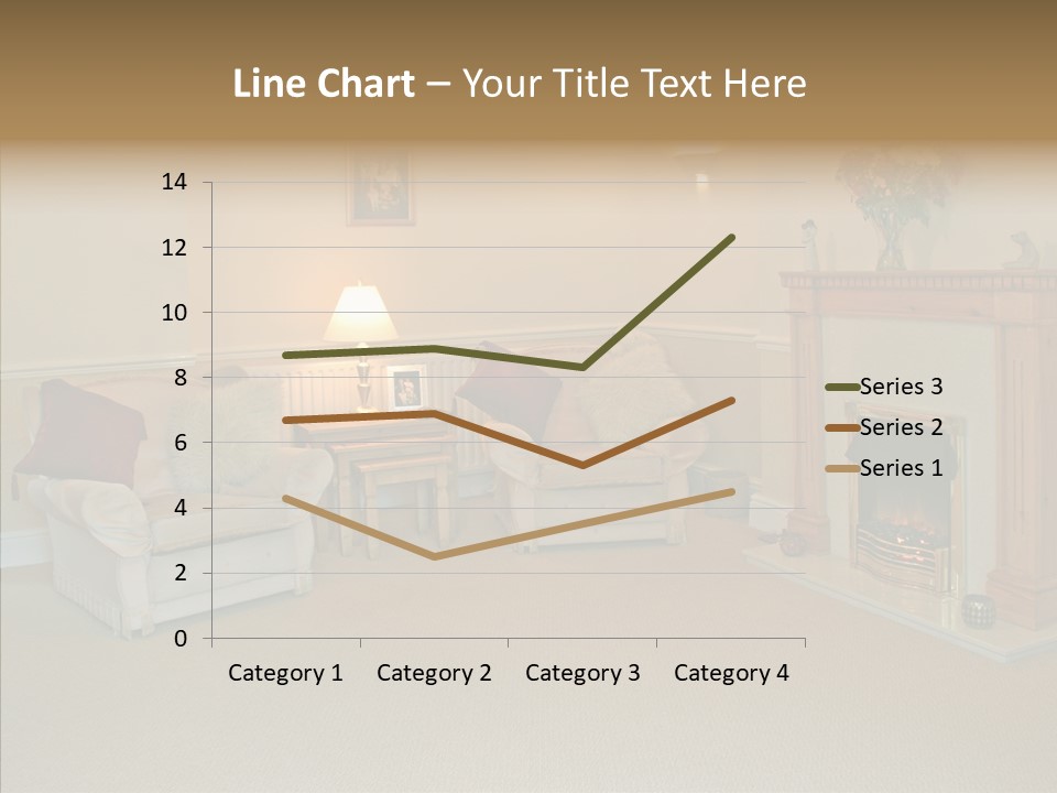 Warmth Furniture Fireplace PowerPoint Template