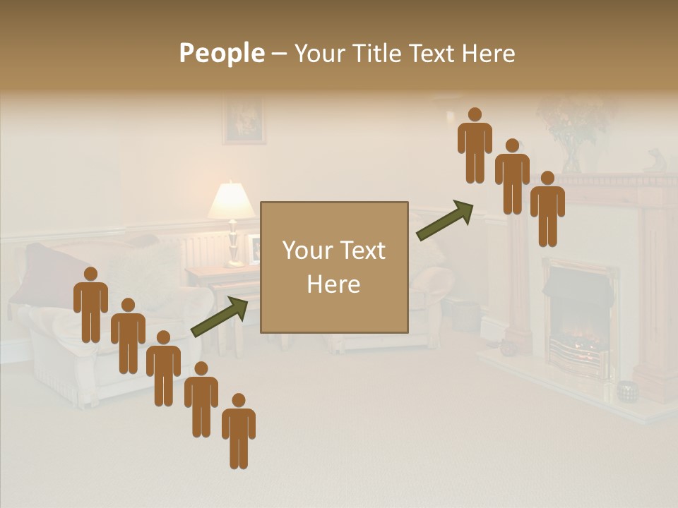 Warmth Furniture Fireplace PowerPoint Template